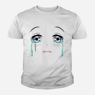 Crying Eyes Sad Tears Emo Crybaby Youth T-shirt | Crazezy