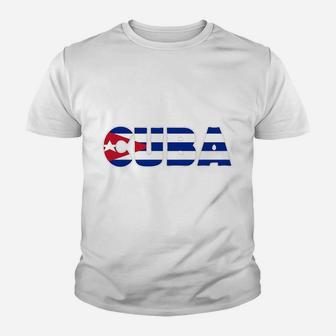 Cuba Decal Vinyl Youth T-shirt | Crazezy