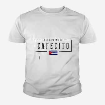 Cuban Coffee Cuba Flag Youth T-shirt | Crazezy