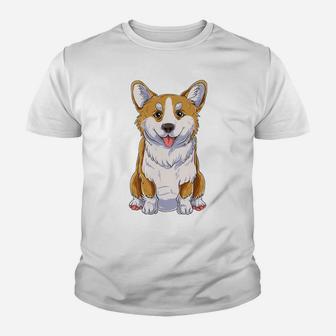 Cute Corgi - Funny Dog Gift For Corgi Lovers Youth T-shirt | Crazezy