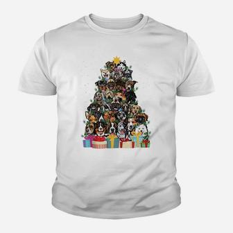 Cute Dog Christmas Tree Fairy Lights Xmas Pet Puppy Dad Mom Youth T-shirt | Crazezy UK
