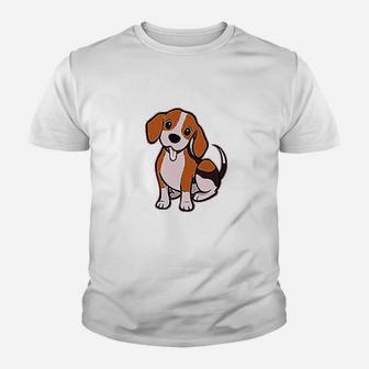 Cute Little Puppy Dog Love With Tongue Out Youth T-shirt | Crazezy UK