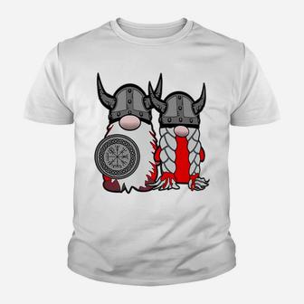 Cute Nordic Gnome Viking Tomte Couple Scandinavian Nisse Youth T-shirt | Crazezy