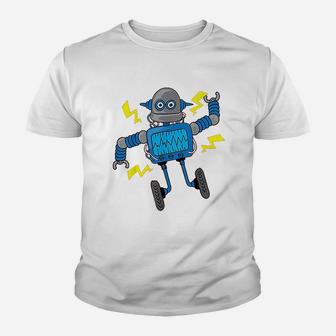 Cute Robot Youth T-shirt | Crazezy UK