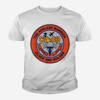 Cv-43 Uss Coral Sea US Naval Aircraft Carrier Youth T-shirt | Crazezy AU