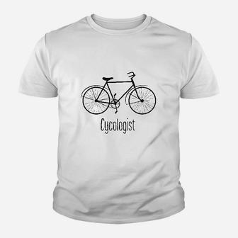 Cycologist Funny Psychology Biking Cyclist Gift For Biker Youth T-shirt | Crazezy