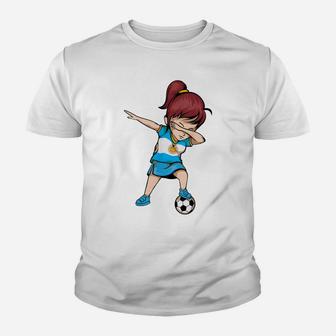 Dabbing Soccer Argentina Jersey Shirt - Argentinian Football Youth T-shirt | Crazezy