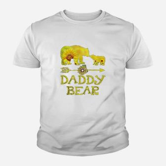 Daddy Bear Mothers Day Sunflower Family Gift Youth T-shirt | Crazezy AU