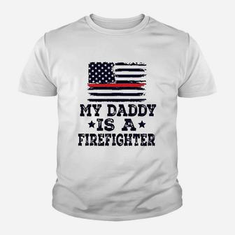 Daddy Is A Firefighter Youth T-shirt | Crazezy AU
