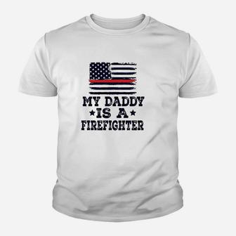 Daddy Is A Firefighter Youth T-shirt | Crazezy AU