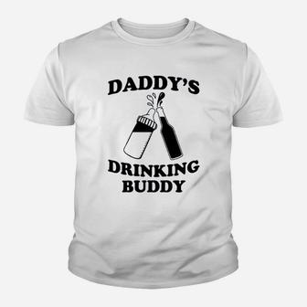 Daddys Drinking Buddy Youth T-shirt | Crazezy