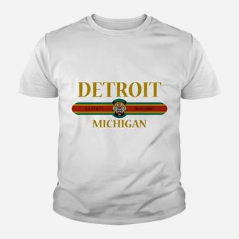 Detroit - Michigan - Fashion Design Sweatshirt Youth T-shirt | Crazezy DE