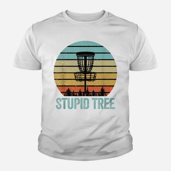 Disc Golf Shirt Funny Stupid Tree Retro Disc Golf Gift Youth T-shirt | Crazezy CA