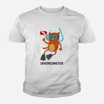 Dive Meowster Youth T-shirt | Crazezy