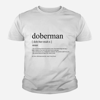 Doberman Pinscherdog Wall Definition Art Print Youth T-shirt | Crazezy DE