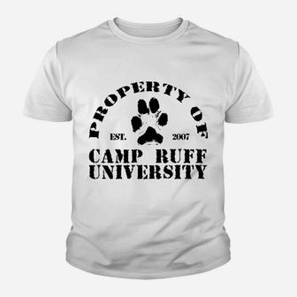 Dog Lover, Camp Ruff, Men, Women, Dog Park Apparel Youth T-shirt | Crazezy
