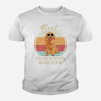 Dogs 365 Best Golden Retriever Dad Ever Fathers Day Dog Gift Youth T-shirt | Crazezy