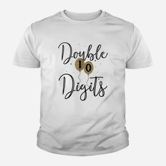 Double Digits Birthday 10Th Birthday Gift Youth T-shirt | Crazezy