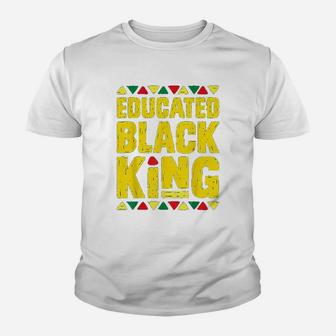 Educated Black King Youth T-shirt | Crazezy UK