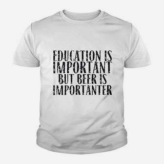 Education Is Important Youth T-shirt | Crazezy