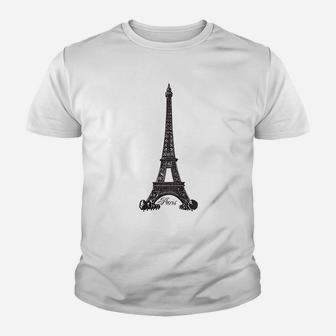 Eiffel Tower Paris France Youth T-shirt | Crazezy AU