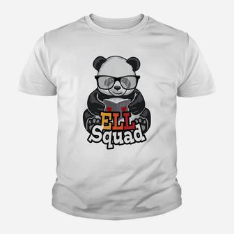 Ell Squad English Language Learner School Teacher Panda Sweatshirt Youth T-shirt | Crazezy AU