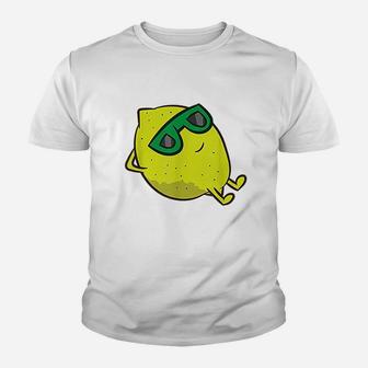 Emon Summer Fruit Sunglasses On Lemon Youth T-shirt | Crazezy
