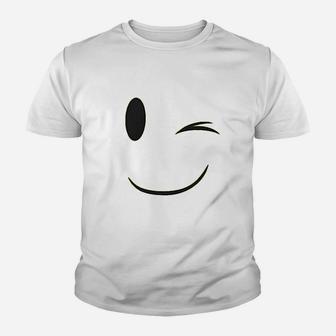 Emoticon Smile Face Youth T-shirt | Crazezy AU