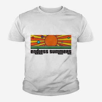 Endless Summer Sundown Vintage Beach Scene Youth T-shirt | Crazezy DE