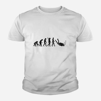 Evolution Of Man Scuba Diver Youth T-shirt | Crazezy CA