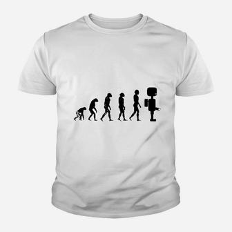 Evolution To Robot Machine Electronics Lover Youth T-shirt | Crazezy