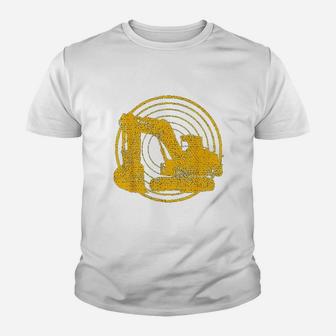 Excavator Truck Youth T-shirt | Crazezy