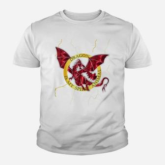Fantasy Lover Dragon Is My Spirit Animal Graphic Design Youth T-shirt | Crazezy