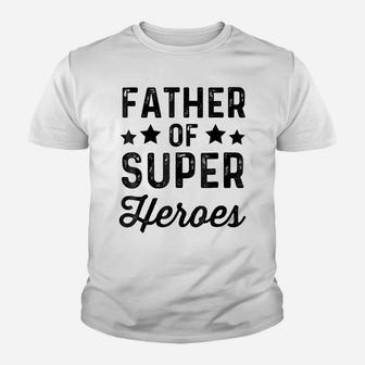 Father Super Heroes | Funny Superhero Daddy Shirt Youth T-shirt | Crazezy UK