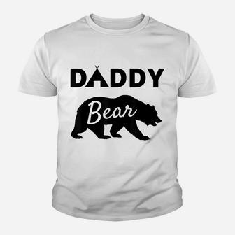 Fathers Day Gift From Wife Son Daughter Baby Kids Daddy Bear Youth T-shirt | Crazezy