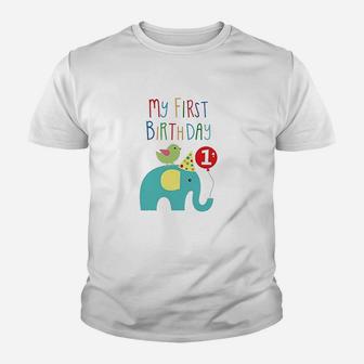 First Birthday Baby My First Birthday Youth T-shirt | Crazezy
