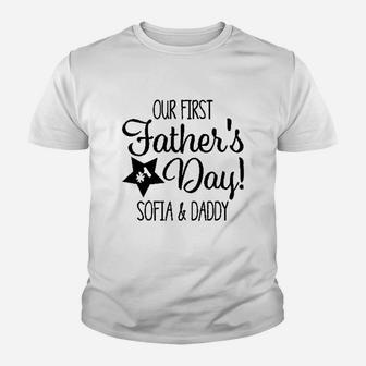 First Fathers Day Baby Youth T-shirt | Crazezy UK
