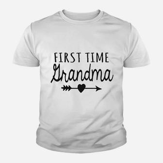First Time Grandma Youth T-shirt | Crazezy UK