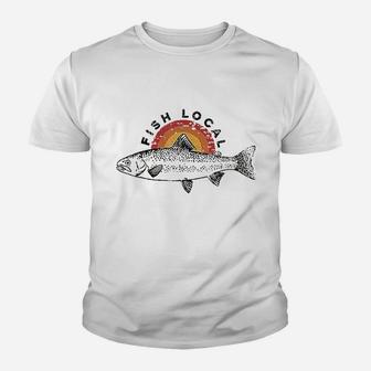 Fish Local Bass Graphic Youth T-shirt | Crazezy DE