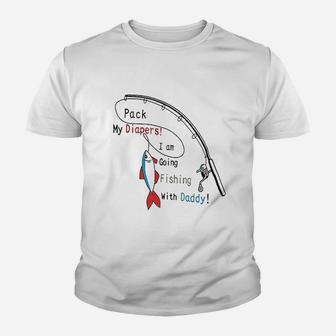 Fishing With Daddy Youth T-shirt | Crazezy