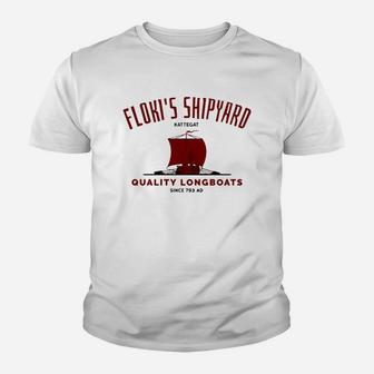 Floki’s Shipyard Quality Longboats Youth T-shirt - Thegiftio UK