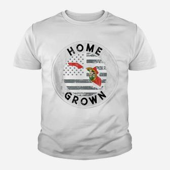 Florida Home Grown State Country American Flag Pride Love Fl Zip Hoodie Youth T-shirt | Crazezy DE