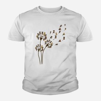 Flower Yorkie Yorkshire Terrier Dandelion Funny Animal Lover Youth T-shirt | Crazezy