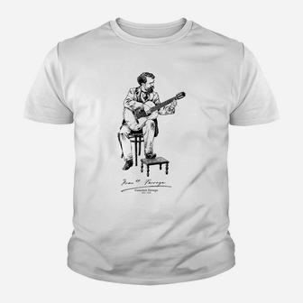 Francisco Tárrega-Spanish-Classical Guitar-Music Youth T-shirt | Crazezy