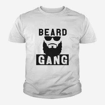 Funny Beard Gang Youth T-shirt | Crazezy UK