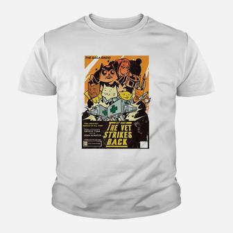 Funny Cat Wars - The Vet Strikes Back Youth T-shirt | Crazezy DE