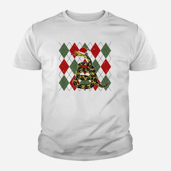Funny Gadsden Snek Snake Ugly Christmas Sweater Sweatshirt Youth T-shirt | Crazezy
