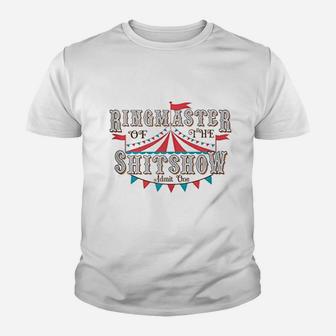 Funny Mom Ringmaster Of The Show Youth T-shirt | Crazezy DE
