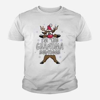 Funny Reindeer The Grandma Matching Family Christmas Gift Youth T-shirt | Crazezy