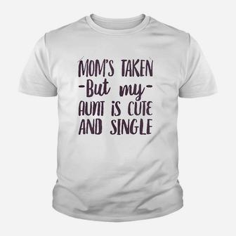 Funny Single Aunts Youth T-shirt | Crazezy UK